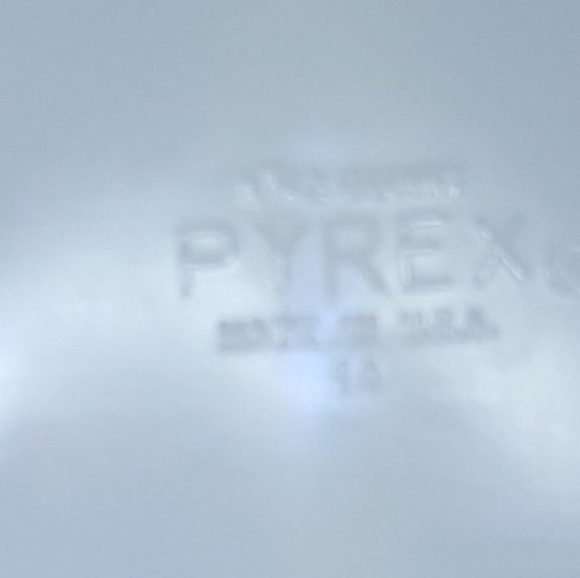 Vintage Pyrex Snowflake Blue Divided Serving Dish (#1063) -  Perfect Condition - Picture 9 of 10